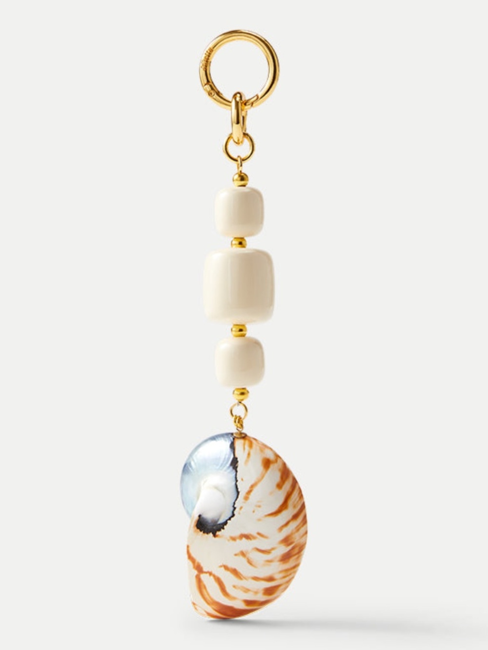 Veronica Beard Nantucket Gold Shell Bag Charm Clip With Tags